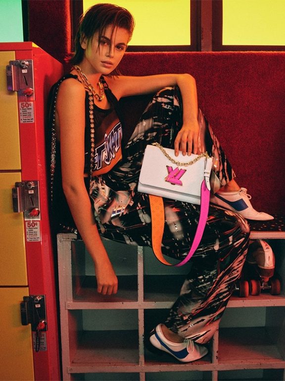 Kaia Gerber modelling for Louis Vuitton