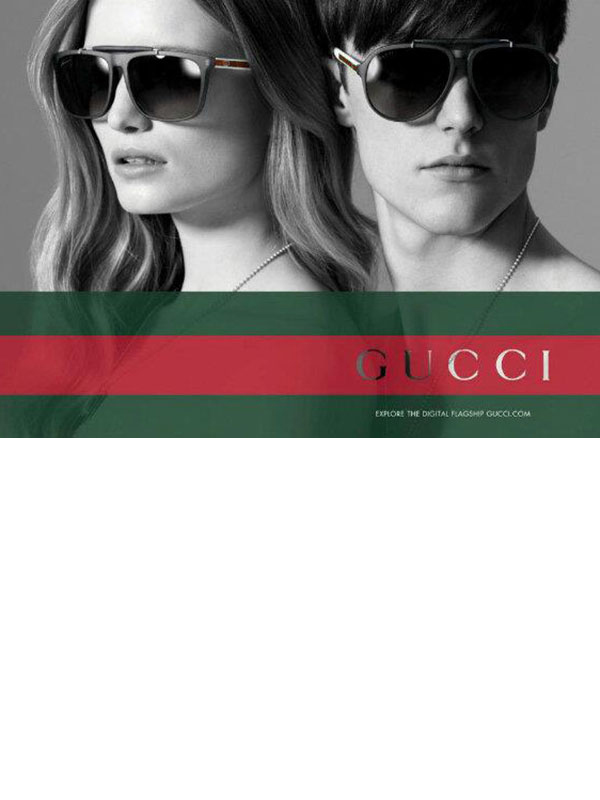 Maud Welzen Ben Toms Gucci Eyewear Fall 2012 DNA Models